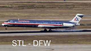 TRIPREPORT| STL-DFW American Airlines MD80 First class!