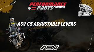 ASV C5 adjustable levers for the BMW R 1250 & 1200 GS