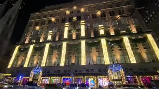 Saks Fifth Ave Holiday Light Show 2020