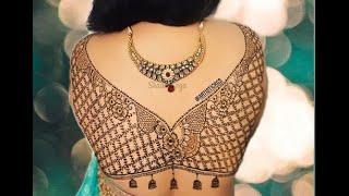 15 Marvelous Blouse Mehndi Designs You Can Try In 2023!!