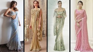 Top Party Wear Sequin Sarees🥻| Latest Design Most Beautiful  Saree Collection | New Style Saree