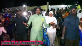 Déclaration de M. Souleymane Barry pour la clôture de la campagne électorale.