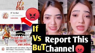 If Vs But - Report This Channel😡 Muskan Reaction Angry Reaction On This Channel😡 Bad News For Muslim