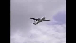 Fokker F-50 and F-100 demonstration at Paris-Le Bourget airshow 1989