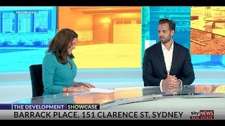 Investa's Hugh Irving on SkyNews showcasing IOF’s flagship development, Barrack Place