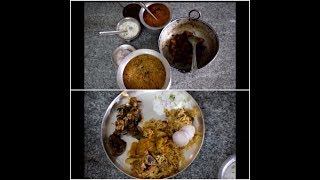 SundaySpecial Non-Veg Meals:MuttonBiriyani|PepperChickenFry|Dalcha|SorrelLeavesPullagoora|OnionRaita