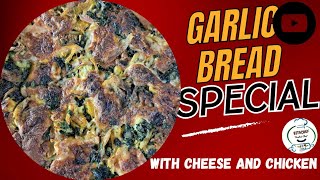 garlic bread  special with chicken and cheese  #viral #how #recipe