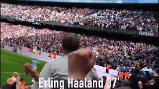 Erling Haaland’s goal to make it 3-0 in the derby.