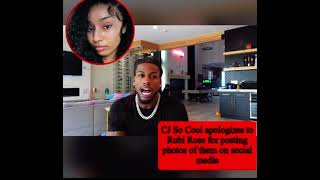 CJSOCOOL APOLOGIZES TO RUBI ROSE 🌹 AFTER FAKING RELATIONSHIP WITH HER 🍵😳🍵 #shorts #cjsocool