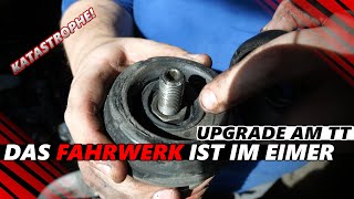 Die Domlager sind komplett am Ars**! Fahrwerk Erneuerung am Audi TT 1.8T #cars #tutorial #viral