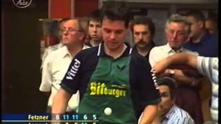 Tischtennis Bundesliga: Steffen Fetzner vs Christophe Legout May 2002