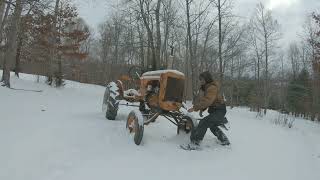 Allis Chalmers B cold start/drive