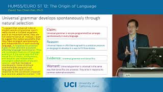 The Origin of Language - 21-3 - Terrence Deacon 2 - Lecture