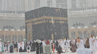 Heavy Rain ☔🌧 In Makkah Today | 28 Oct 2024 | Kaaba Live🔴 Azan |Beautiful weather in Masjid Al Haram