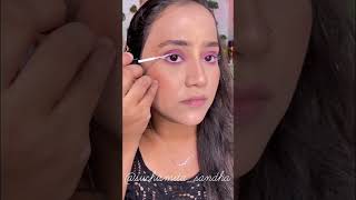 White Eyeliner | White Kajal | Wing Eyeliner #eyeliner #whiteeyeliner #whitekajal #short #eyemakeup