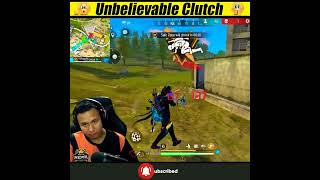 Tonde Gamer 🤗 unbelievable solo vs squad 🤯 clutch 😰 #freefire #shorts #viral