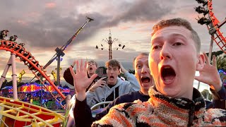 TERRIFYING FAIRGROUND RIDES !!! | Christchurch Fair Vlog