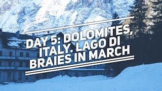 European Road trip day 5: Dolomites, South Tyrol! Lago di Braies in March