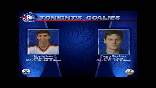 EA Sports NHL 96 - Mock Play-off Game 13 TOR 8 v EDM 1 | Toronto Take a Decisive Game 1 Victory