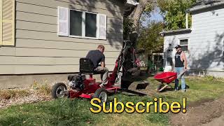 Harbor Freight Backhoe!! Digging out house foundation!!