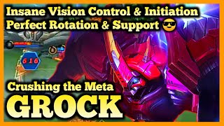 GROCK BEST BUILD, GROCK MOBILE LEGENDS, GROCK BUILD, GROCK GAMEPLAY, GROCK META TANK, 2020 MLBB