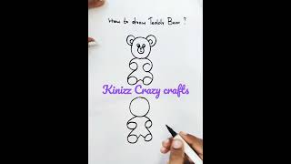 how to draw teddy bear #easydrawing #shorts