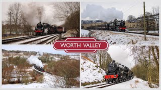 A Snowy Spring Gala At The Keighley & Worth Valley Railway!