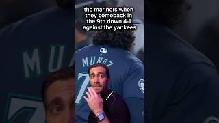 MARINERS stage a HUGE comeback down 4-1 in the 9th against the YANKEES!!! #mariners #mlb