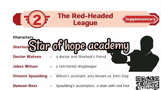 The Red Headed League Part-1 Supplementary Reader 7th std English