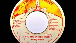 ruddy simbal - A so the system work