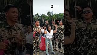 Momen Prajurit TNI AL Asik Joget Bareng Emak-Emak           #shorts    #ZTV