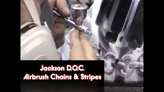 Jackson D.O.C Guitar Series: Airbrush Chains and Waving, Torn Stripes with Mike Learn