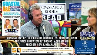 The first on location broadcast of Coastal A&E LIVE from Browseabout Books in Rehoboth Beach!