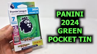 opening a green POCKET TIN - PANINI PL 2024 **NEW** - Mikes Cards and Stickers # 415