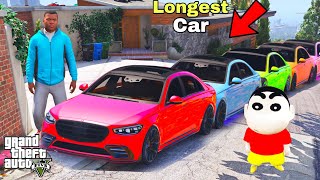 Franklin And Shinchan Collect A Super Cars or MAKE A Worlds Longest Cars in LOS SANTOS IN GTA V