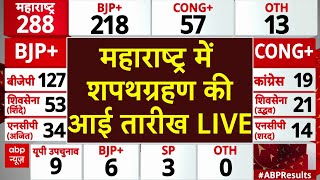 Maharashtra Assembly Election Results LIVE: महाराष्ट्र में शपथग्रहण की आई तारीख LIVE | ABP News LIVE