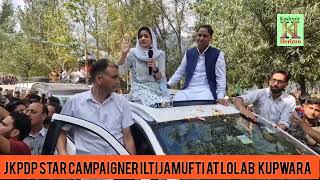 JKPDP Star Campaigner iltijamufti at Lolab  Kupwara  Iltija Mufti