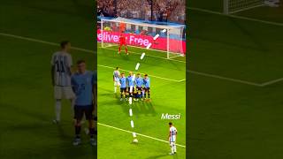 Messi free kick goals #football