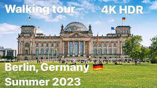 Walking tour Berlin, Germany 🇩🇪 4K HDR Summer 2023 / Берлин Прогулка по городу