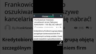 Frankowicze masowo oszukiwani przez fałszywe kancelarie – nie daj się nabrać !!!