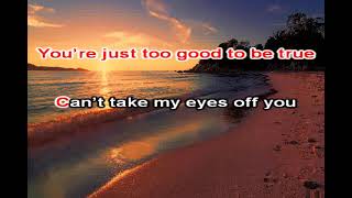 CANT TAKE MY EYES OF YOU,karaoke