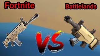 Battlelands Royale Guns VS Fortnite Guns (Season 11)