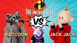 INCREDIBLES 2 - The INCREDIBLE FIGHT ? Jack-Jack Boxing Puppet Disney Store | SamTheHamTV