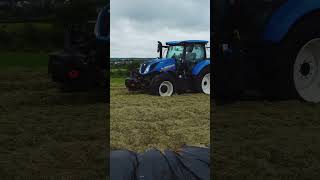 Silage Pit Rolling #farming #viral #agri #newholland