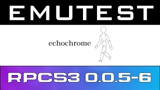 EMUTEST | RPCS3 0.0.5-6543 OGL| Echochrome | Crashes on saves & No sound