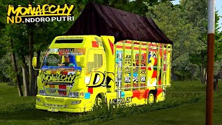 REVIEW DN.NDORO PUTRI MONARCHY ||| MOD TRUCK CANTER BUSSID TERBARU 3.4.3