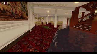 Roblox titanic SOS V1: reception room + Restaurant flooding