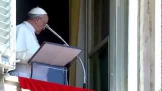 Papa Francesco, Angelus 18 agosto 2013 "La fede è forza dell'anima"