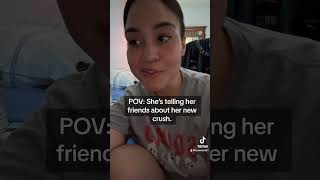 POV: she’s telling her friends about her new crush. #shorts#shortsvideo#acting#actor#relatable#fyp