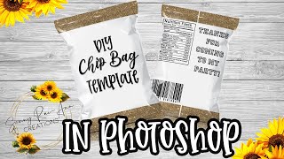 DIY Chip Bag Template in PHOTOSHOP | EASY